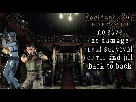 Resident Evil HD│No Save│No Damage│Real Survival│Chris & Jill│B2B│PC│Twitch