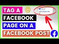 How To Tag A Facebook Page In A Facebook post? [in 2023]