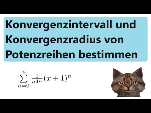 Konvergenzradius und Konvergenzintervall von Potenzreihen bestimmen an Beispielen erklärt