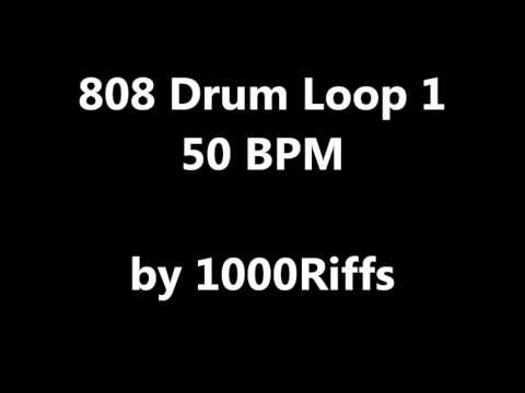 808 Drum Loop 1 - 50 BPM - Beats Per Minute