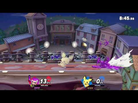 Super Smash Bros. Ultimate - Inkling Girl vs Pichu