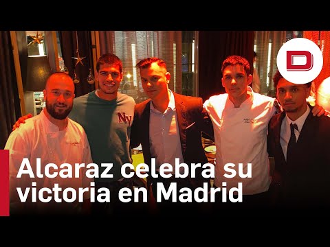 La fiesta de celebración de Carlos Alcaraz en el restaurante de moda de Madrid