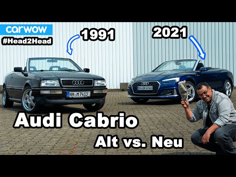 Audi A5 Cabrio (2021) vs. Audi Cabrio (1991) - #deansreise durch die Zeit! 30 Jahre im Vergleich