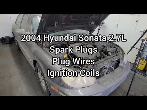 Spark Plugs, Plug Wires & Ignition Coils on a 2004 Hyundai Sonata