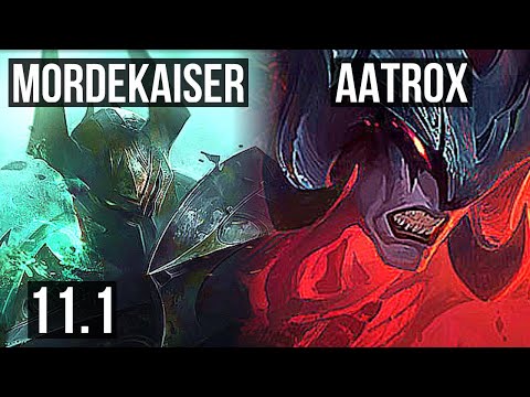 MORDEKAISER vs AATROX (TOP) | 6/1/5, Dominating, Rank 12 Morde | BR Grandmaster | v11.1