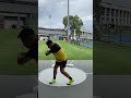 Warm up throw Aus track and field champs