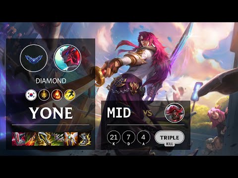 Yone Mid vs Katarina - KR Diamond Patch 12.5
