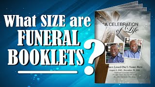 What Size Are Funeral Booklets