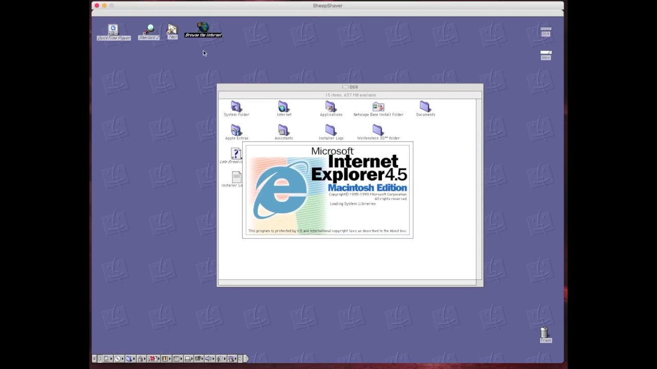 SheepShaver emulator runs MacOS 9
