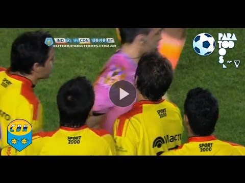 La expulsión de Enzo Bruno. Independiente - Crucero. Fecha 13. Torneo Primera B Nacional. FPT