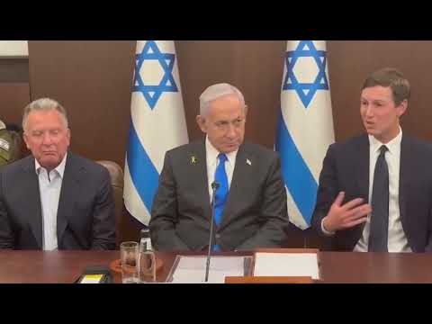 Israeli PM, Special Envoy Steve Witkoff, Jared Kushner address media Israeli govt's approval