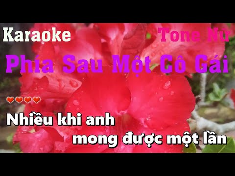 Karaoke Phía Sau Một Cô Gái - Tone Nữ - Nhạc Sống Hồng Vy