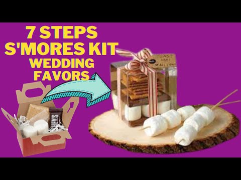 7 Simple Steps To Master S'Mores Kit Wedding Favors For Guests - DIY GIFT IDEAS ( Gift For Guest)