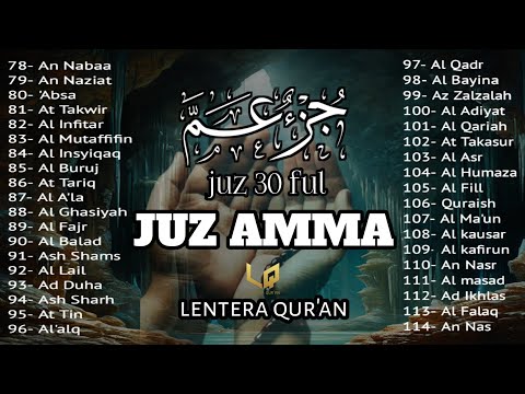 Ngaji Merdu Juz 30 Full  ( JUZ  AMMA ) Suara Merdu Menyentuh Hati, Terbaru 2024 l Qari' Alaa Aqel
