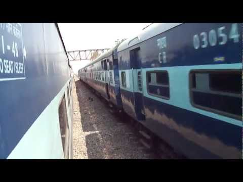 12163 Dadar-Chennai express breezes past 11028 Mumbai mail