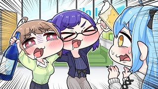 【手描き】ホロライブに染まる春先のどかを心配するラミィ【こまいぬ/切り抜き/Hololive】