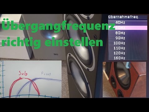 Lautsprecher Übergangsfrequenz zum Subwoofer einstellen. Stereoanlage mit oder ohne Subwoofer?