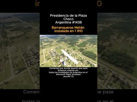Presidencia de la Plaza, Chaco desde el Microsoft Flight Simulator #presidenciadelaplaza #chaco