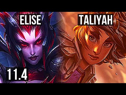 ELISE vs TALIYAH (JUNGLE) | Rank 2 Elise, 7/1/11, Godlike | NA Challenger | v11.4