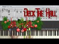 Deck The Hall Piano Cover PDF MIDI