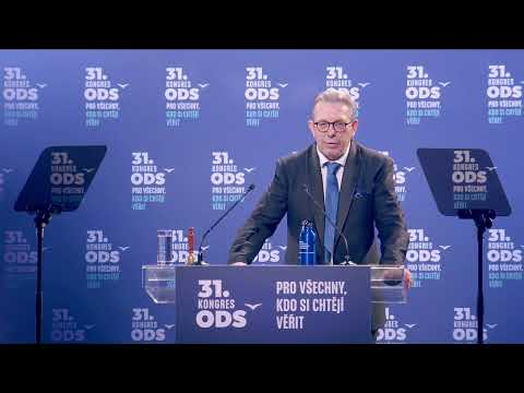 Petr Maxilián Husák - vystoupení v rámci politické diskuse - 31. kongres ODS