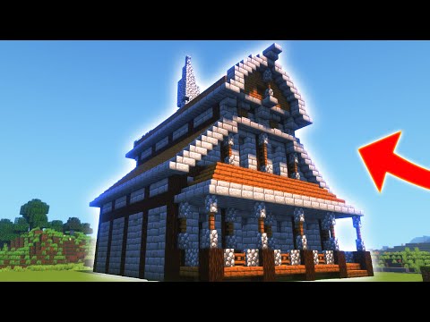 SKYROAD Timelapse - Medieval House in Minecraft: Timelapse