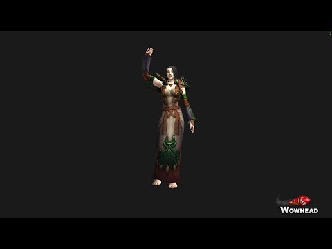 Warlords of Draenor Female Human New Character Model Animations