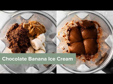 3 Ingredient Chocolate Banana Ice Cream