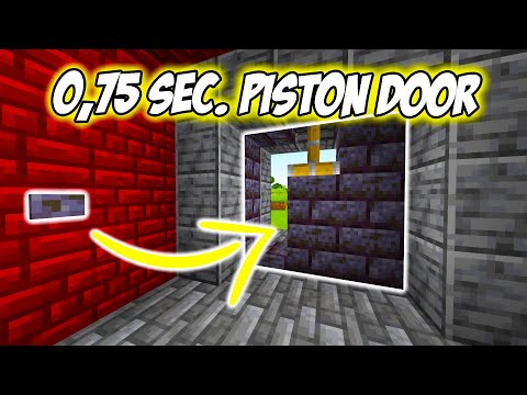 Fastest 3x3 Piston Door (0.75s) |  Minecraft TIPS and TRICKS CZ/SK