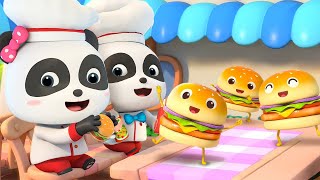 맛있는 햄버거 | 생활상식 음식 편 | 키키묘묘 | 요리놀이 | 30분 동요모음 | 베이비버스 인기동요 | BabyBus