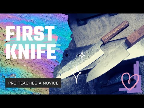 Making a santoku knife with a master maker