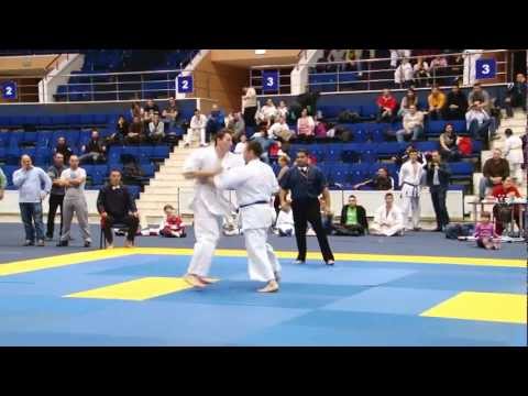 Campionatul National Karate Kyokushin George David vs Anghel Bogdan +90 kg