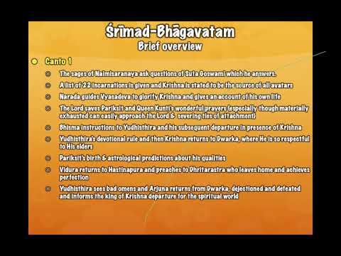 NND/KDS Overview of Chapters 16, 17 & 18 of first Canto of Srimad Bhagavatam (01.10.2020)
