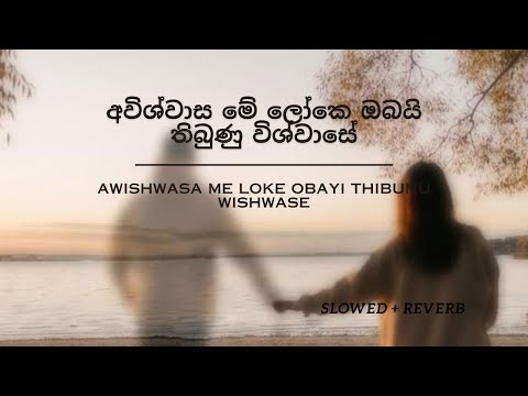 Awishwasa me loke obayi thibunu wishwase | අවිශ්වාස මේ ලෝකේ ඔබයි තිබුණු විශ්වාසේ slowed + reverb