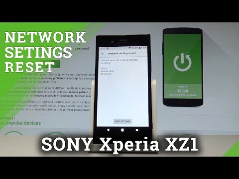 How to Reset Network Settings in SONY Xperia XZ1 - Restore Default Network |HardReset.Info