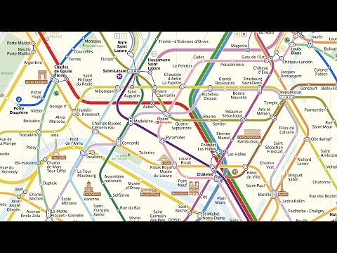 Making of Paris metro map