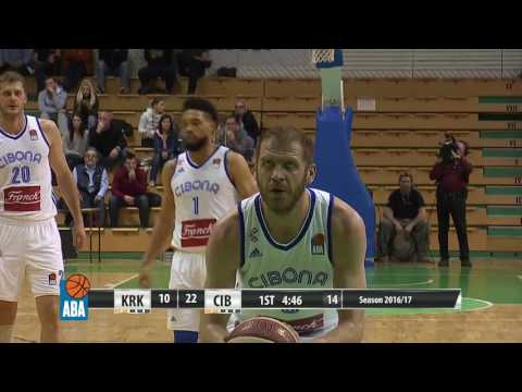 ABA Liga 2016/17, Round 26 match: Krka - Cibona (12.3.2017)
