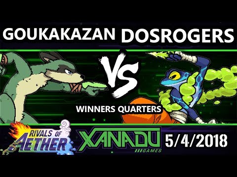 The Grind 25 RoA - GoukaKazan (Maypul) Vs. DosRogers (Ranno) - Rivals of Aether Winners Quarters