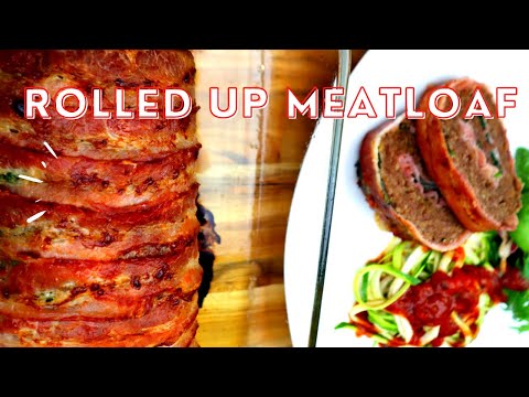 My Rolled Up Meatloaf (with bacon)