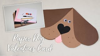 Valentine's Day Dog Card | DIY Crafts For Kids | Crafting Corner