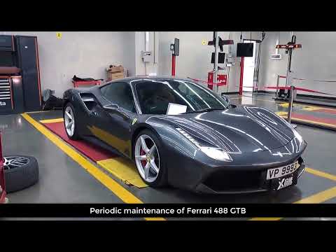 Periodic Maintenance Of Ferrari 488 GTB.