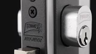 Cerradura para perfil de Aluminio 510T, 520C - Phillips
