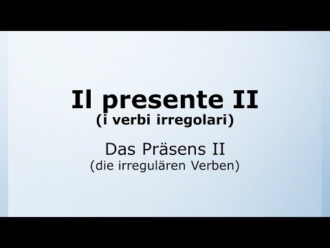 14 - Das Präsens im Italienischen Teil 2 | Il presente | Italienisch leicht gemacht mit Ottimo! 🇮🇹
