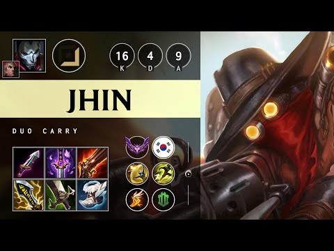 Jhin ADC vs Miss Fortune - KR Master Patch 25.10