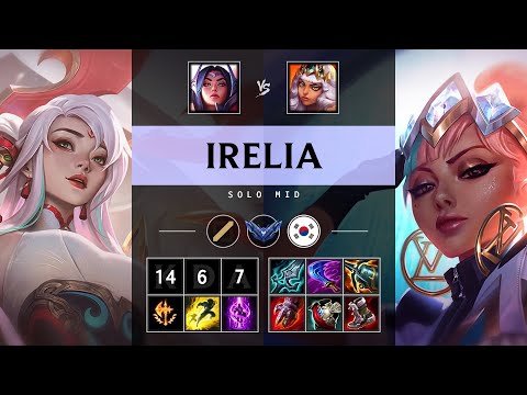 Irelia Mid vs Qiyana: Unstoppable - KR Diamond Patch 14.23