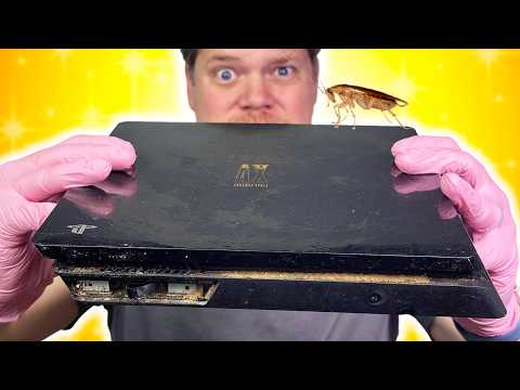 DISGUSTING Bug Infested PS4 Slim - Let's Clean It!