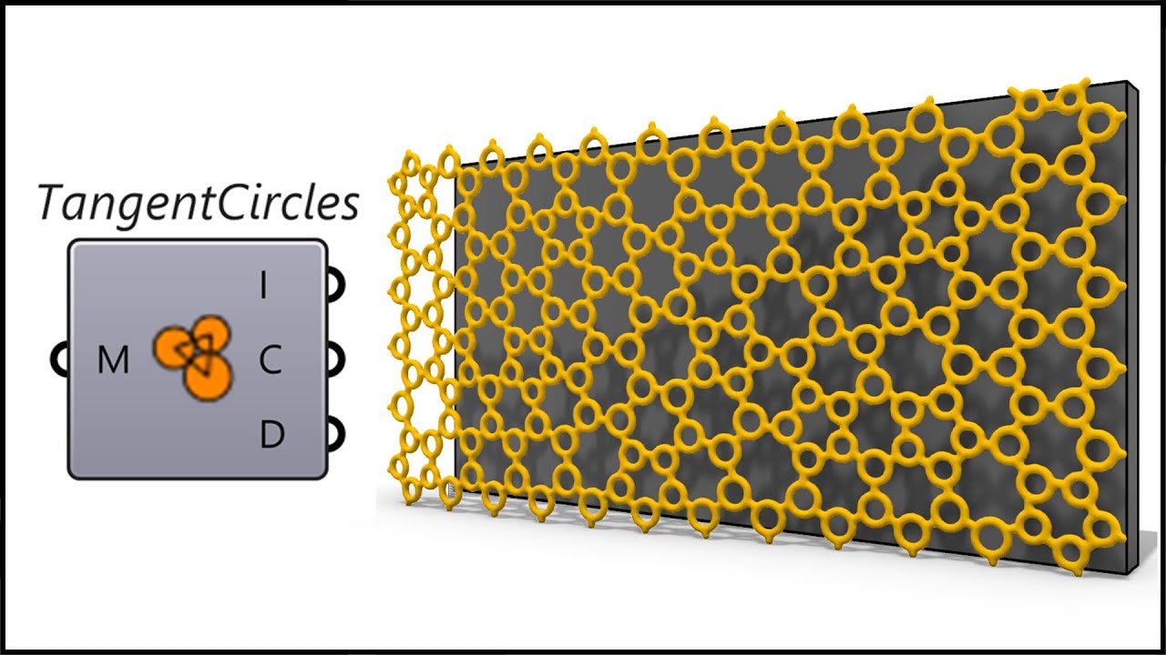 Grasshopper Kangaroo (Circle Packing Wall)