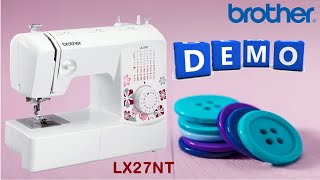 Brother LX27NT Sewing Machine Demo