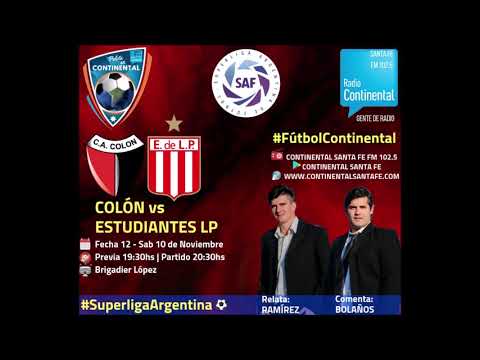 GOL Javier Correa - Colón 1-1 Estudiantes(LP) - Fútbol Continental FM102.5