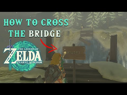 How to cross the broken bridge to rito village - zelda tears of the kingdom
